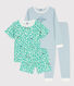 Lot de 2 pyjama/pyjacourt en coton petit garçon
