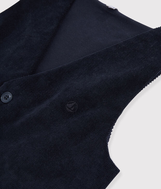 Gilet enfant gar&ccedil;on bleu marine