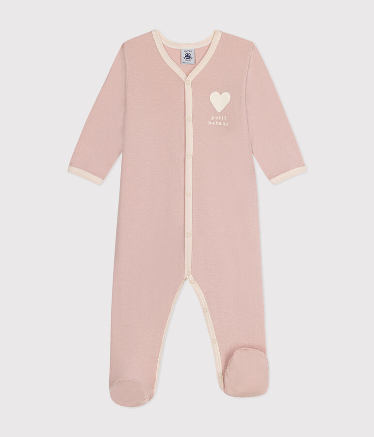 Pyjama b&eacute;b&eacute; en coton rose SALINE