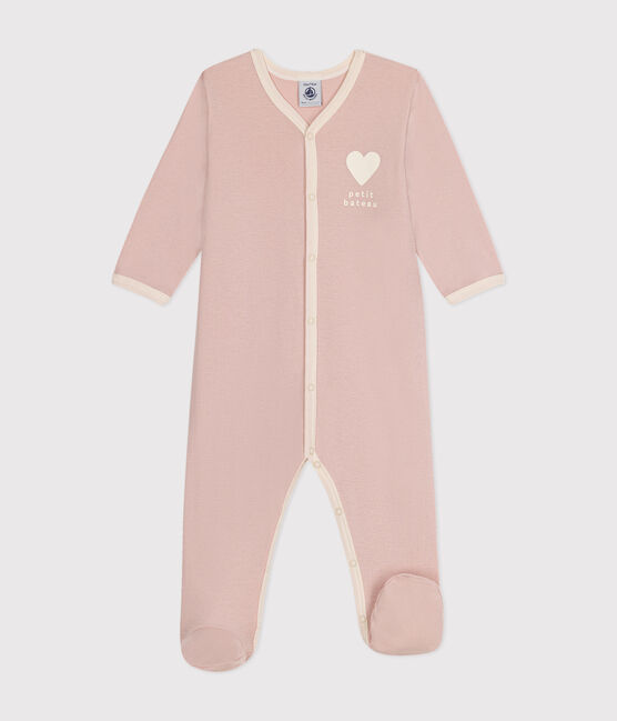 Pyjama bébé en coton rose SALINE