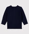 Cardigan essentiel bébé fille en tricot laine et coton bleu SMOKING