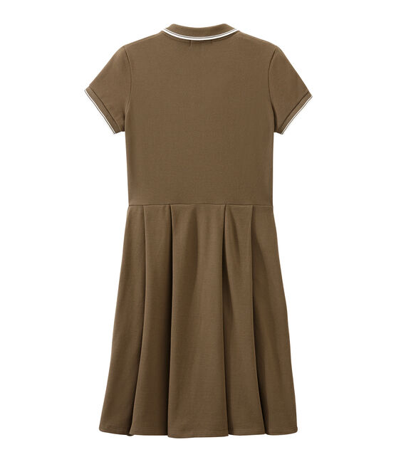 Robe femme inspirée du polo marron SHITAKE