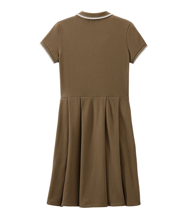 Robe femme inspir&eacute;e du polo marron
