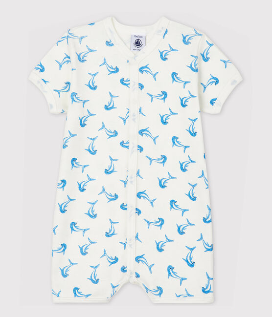 Combicourt dauphin bébé en coton blanc MARSHMALLOW/blanc MULTICO