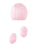 Ensemble béguin et chaussons bébé fille rose VIENNE/blanc ECUME