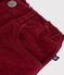 Pantalon enfant en velours uni AMARANTE