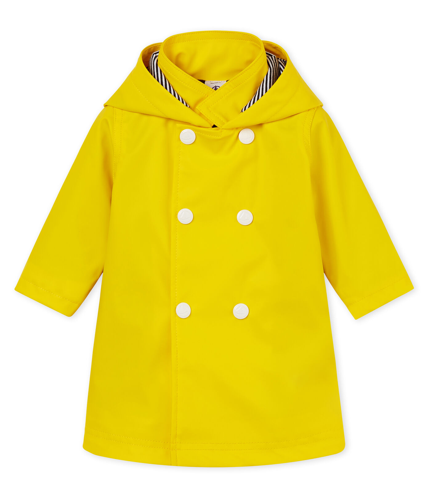 Petit Bateau Ciré Manches Longues Pour Bébé Fille - Imperméable Polyester Doublure Coton