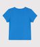 Tee-shirt manches courtes en coton enfant fille bleu BRASIER