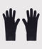 Gants en tricot enfant garçon-fille bleu SMOKING