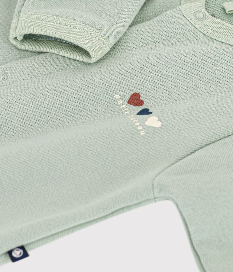 Combinaison longue en molleton b&eacute;b&eacute; vert HERBIER