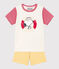 Pyjacourt Petit Bateau X Snoopy en coton enfant blanc MARSHMALLOW/blanc MULTICO