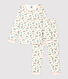 Pyjama imprimé fleuri petite fille en tubique