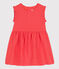 Robe sans manche bébé en lin orange JUPITER