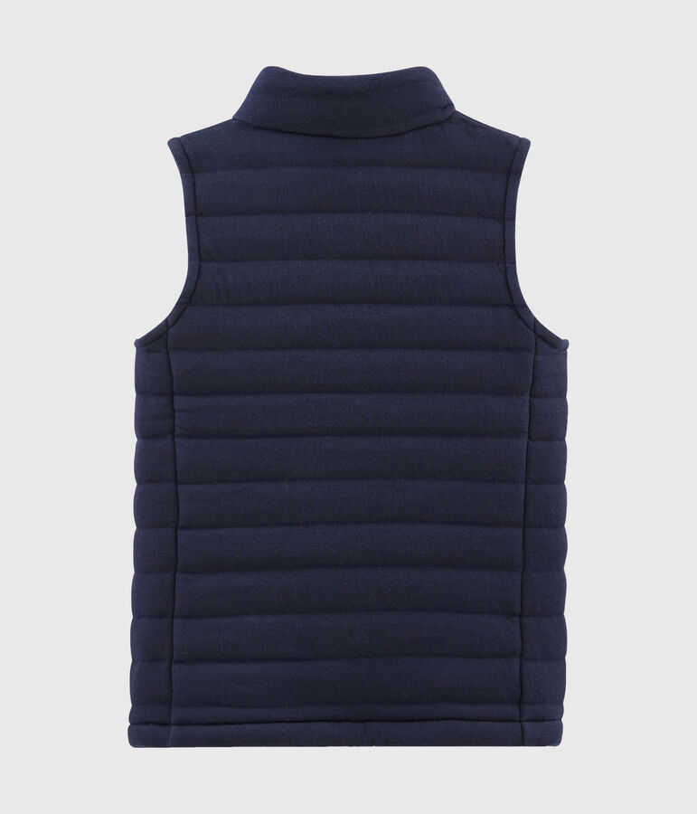 Blouson sans manche enfant mixte bleu