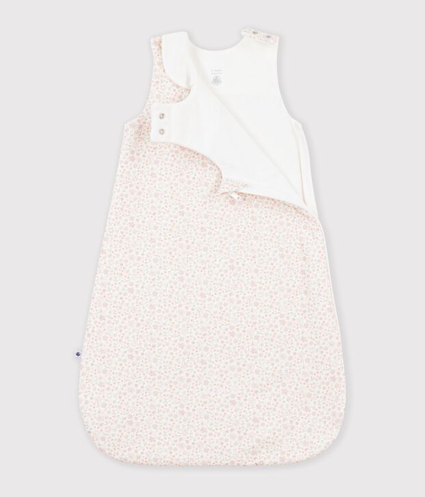 Gigoteuse b&eacute;b&eacute; en coton imprim&eacute; &agrave; fleurs TOG 1,5 blanc/multicouleur