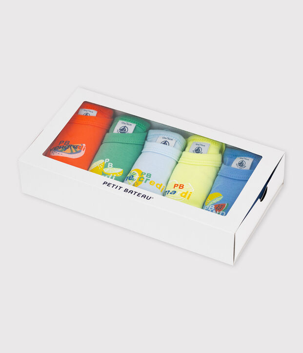 Lot de 5 bodies manches courtes fruit&eacute;s b&eacute;b&eacute; multicouleur