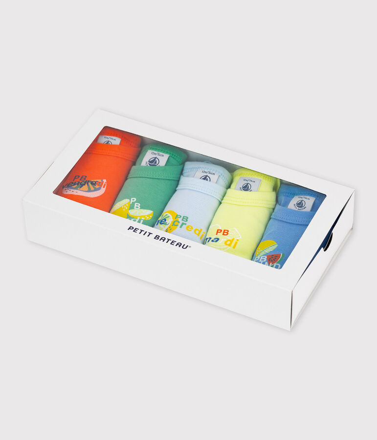 Lot de 5 bodies manches courtes fruit&eacute;s b&eacute;b&eacute; variante 1