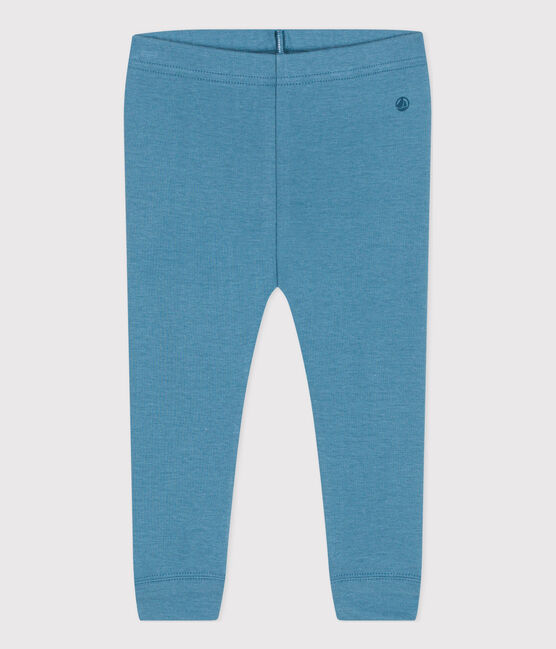 Legging en coton bébé bleu POLOCHON