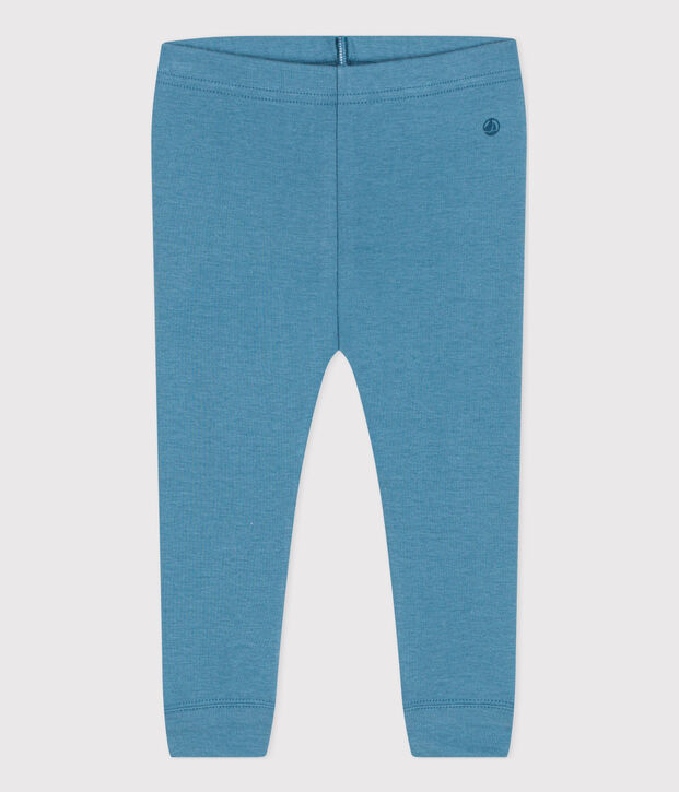 Legging en coton b&eacute;b&eacute; bleu