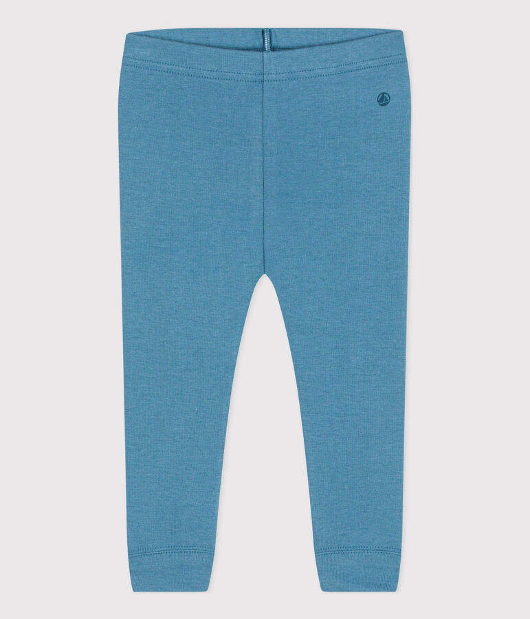 Legging en coton b&eacute;b&eacute; bleu POLOCHON