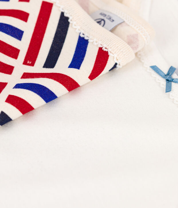 Lot de 2 chemises &agrave; bretelles petite fille en coton multicouleur