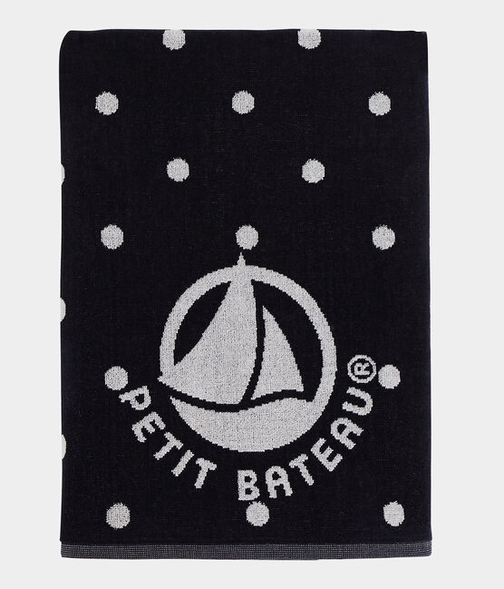 Serviette de plage bleu SMOKING/blanc MARSHMALLOW