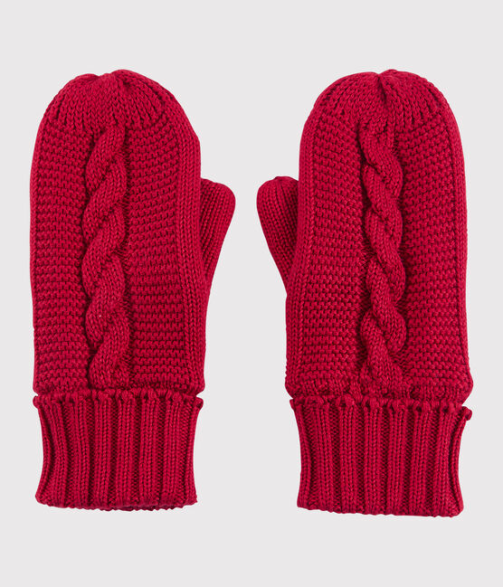 Moufles enfant fille-garçon rouge TERKUIT