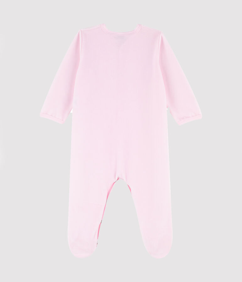 Dors-bien b&eacute;b&eacute; fille en velours rose rose