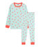 Pyjama enfant en côte blanc MARSHMALLOW/blanc MULTICO