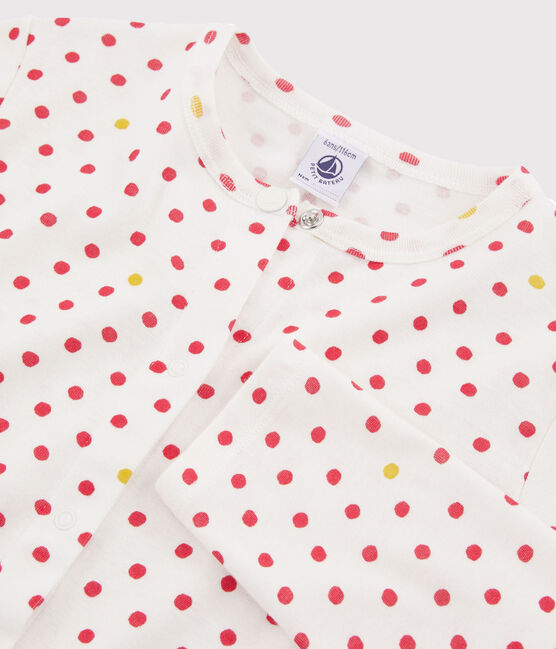 Cardigan enfant fille blanc MARSHMALLOW/blanc MULTICO