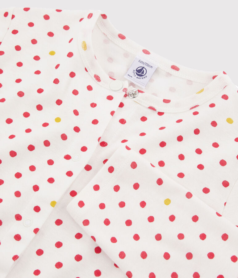 Cardigan enfant fille blanc/multicouleur