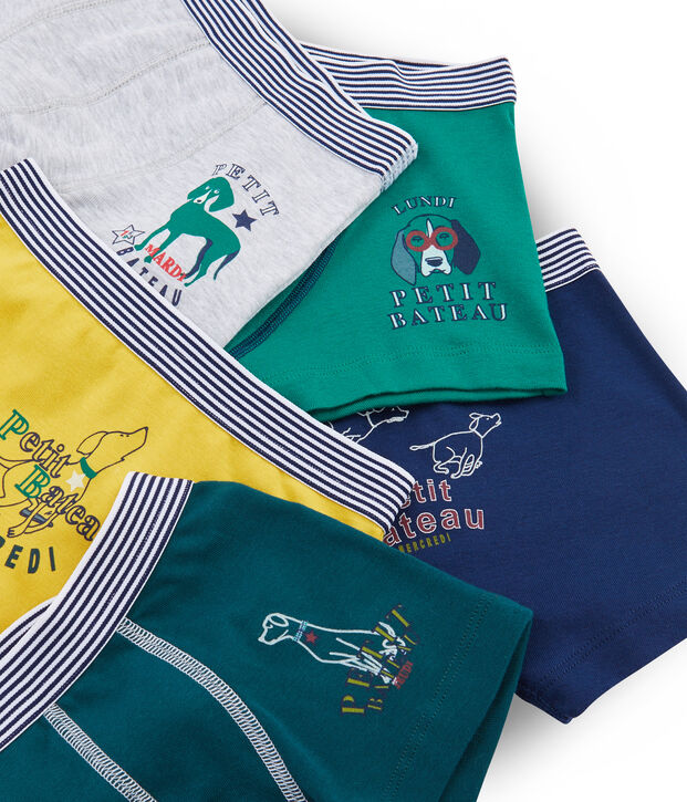 Lot de 5 boxers petit gar&ccedil;on multicouleur