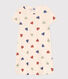 Chemise de nuit en coton motif cœur enfant