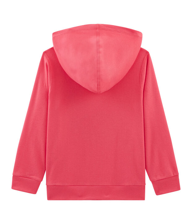 Sweat &agrave; capuche enfant rose