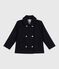 Caban enfant en draps de laine uni bleu SMOKING