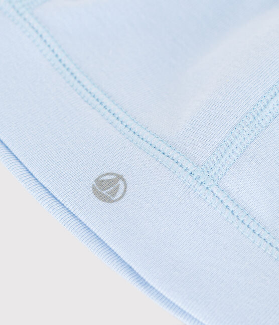 Bonnet bébé en coton uni bleu TOUDOU