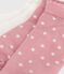 2 paires de chaussettes enfant fille en coton à pois variante 2