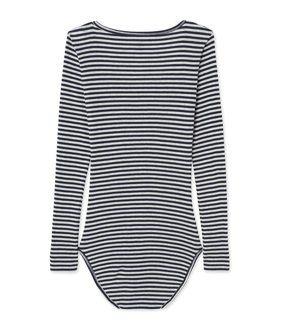 Body femme rayures Colette bleu SMOKING/gris BELUGA
