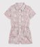 Combinaison courte enfant en coton bleu/multicouleur