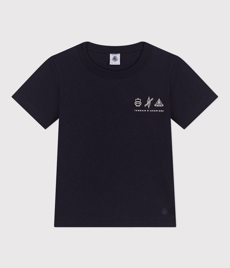 Tee-shirt en jersey l&eacute;ger enfant gar&ccedil;on bleu