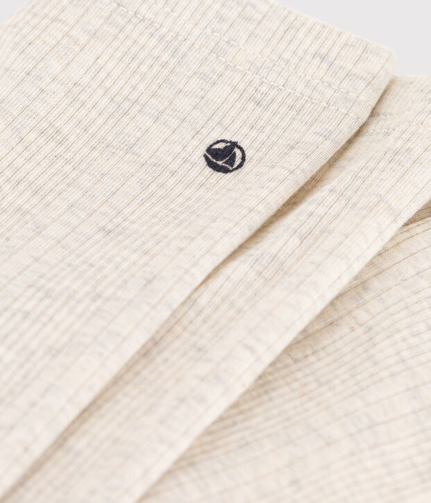 Legging en coton b&eacute;b&eacute; beige