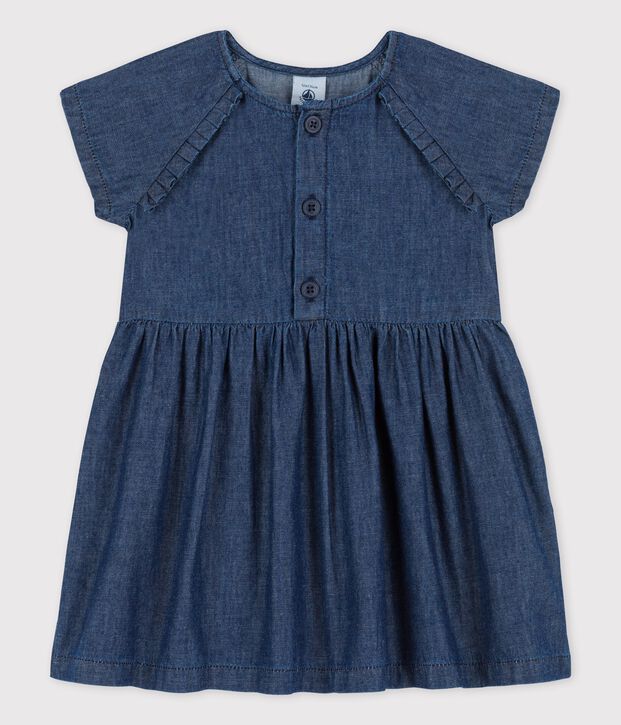 Robe en denim l&eacute;ger bio b&eacute;b&eacute; bleu