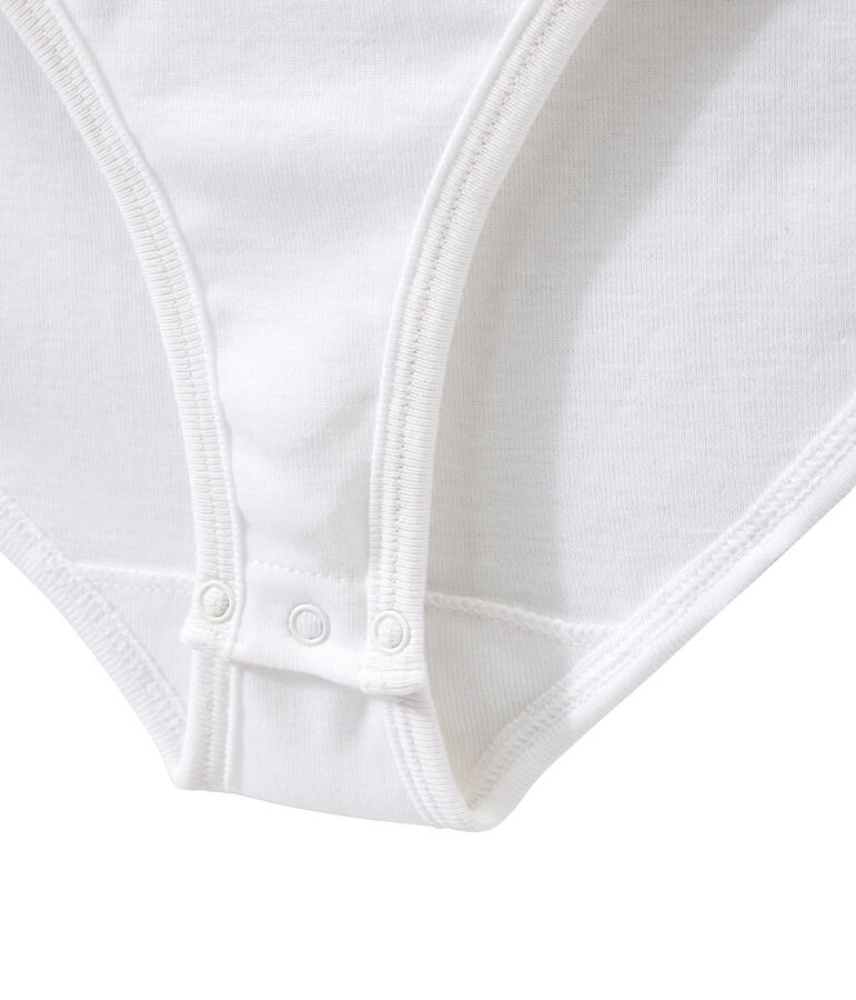 Body femme BODYCONIQUE en coton blanc ECUME