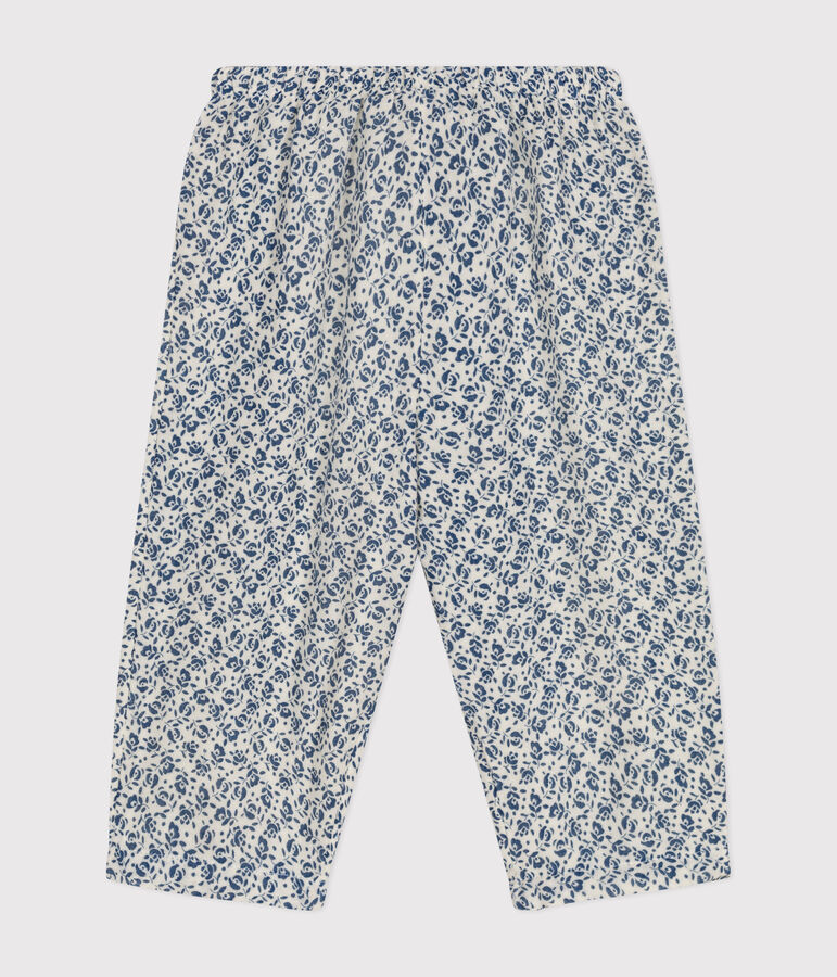 Pantalon en gaze de coton imprim&eacute;e b&eacute;b&eacute; AVALANCHE/ INCOGNITO