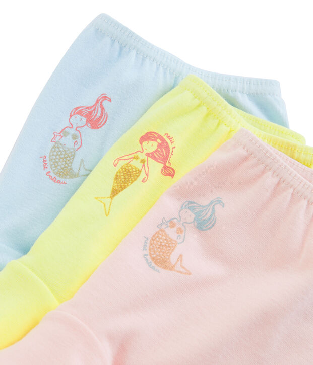 Trio de shorties petite fille multicouleur