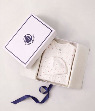 Coffret cadeau naissance en coton imprimé