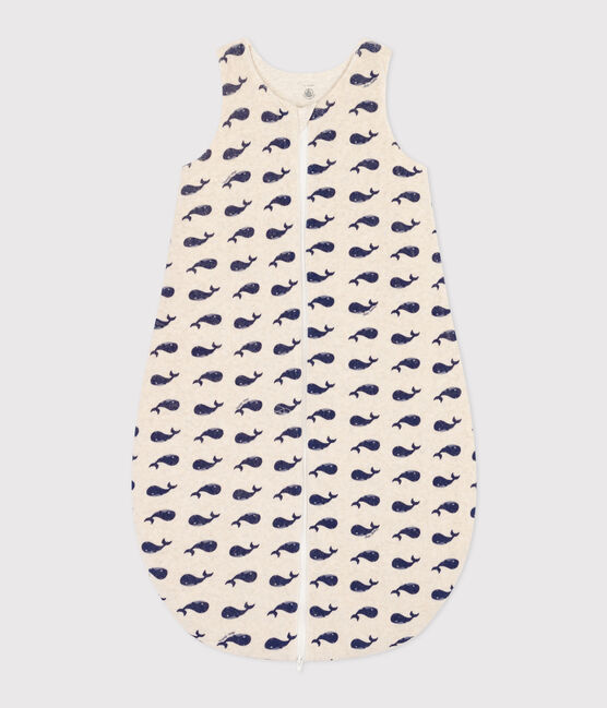 Gigoteuse baleine bébé en velours TOG 3 beige MONTELIMAR/bleu MEDIEVAL