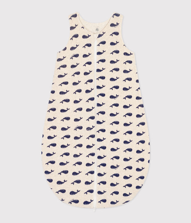 Gigoteuse baleine b&eacute;b&eacute; en velours TOG 3 beige/bleu