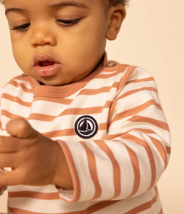 PETIT BATEAU - Marinière en jersey épais bébé