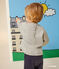 Sweatshirt Monsieur Madame en molleton bébé gris CHATON CHINE
